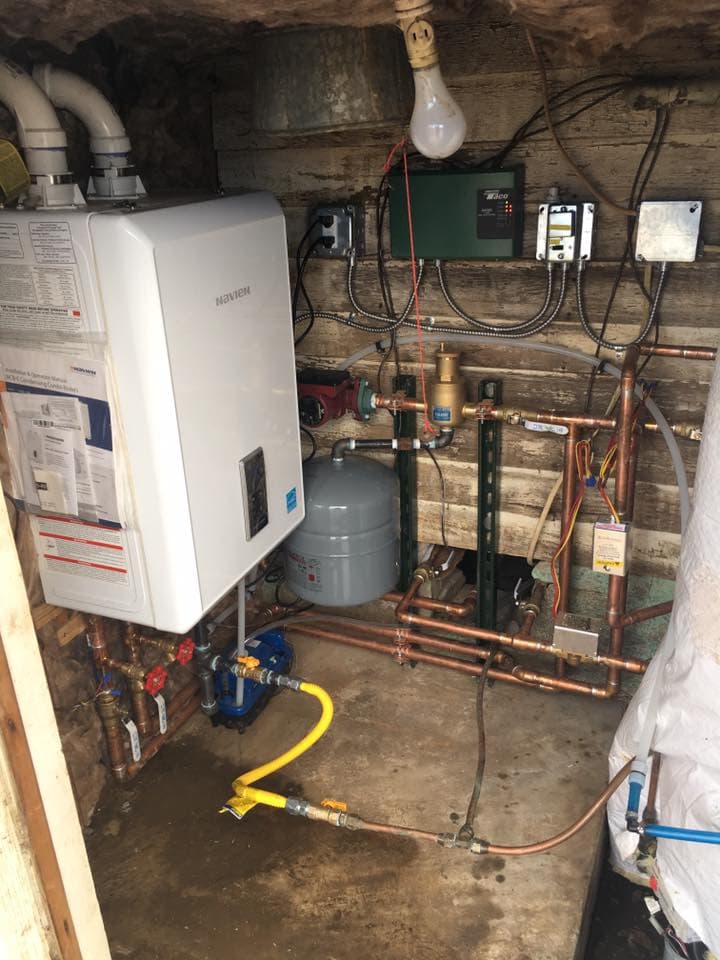 Navien combi boiler installation