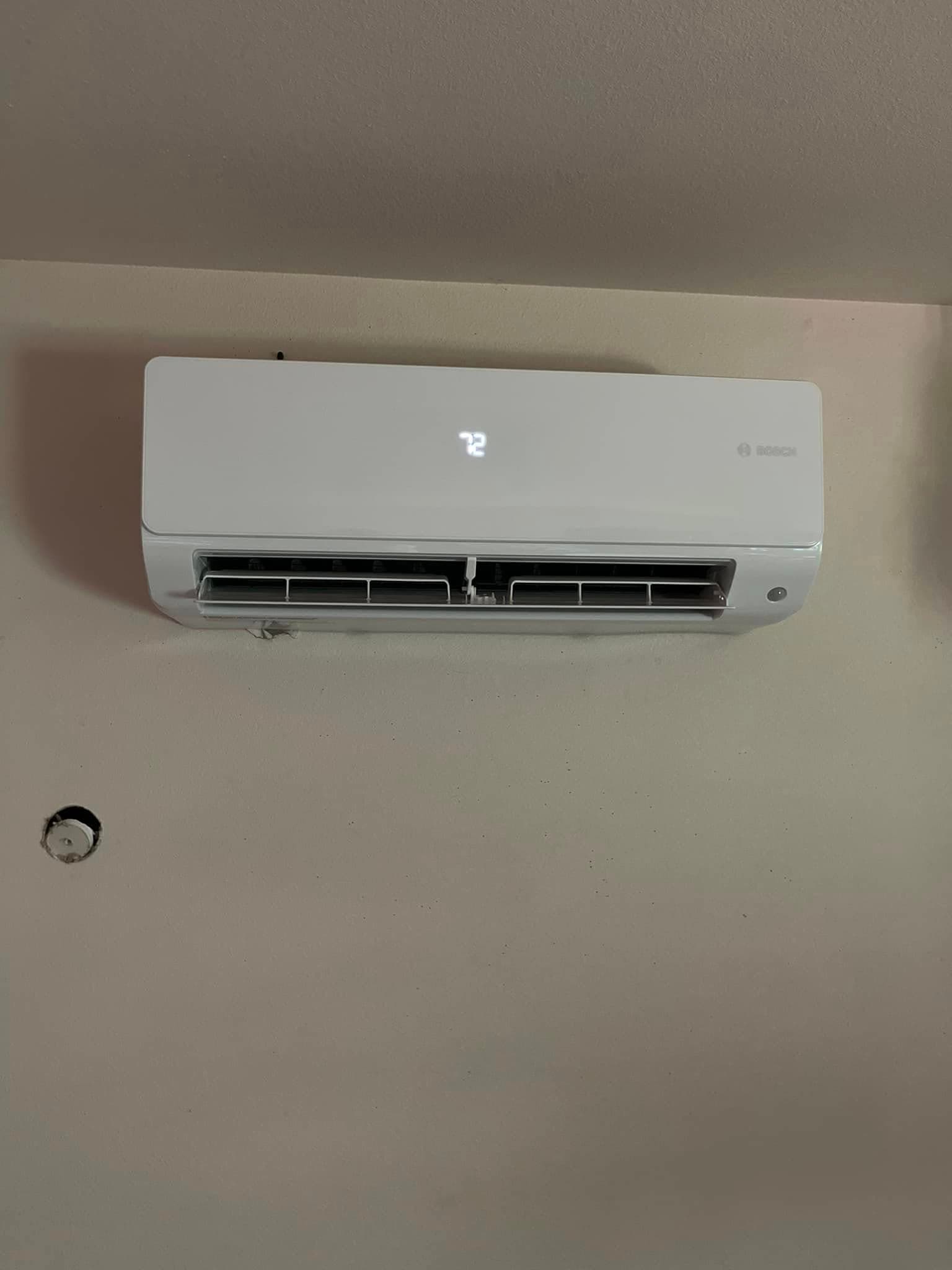 Bosch mini-split AC unit installation