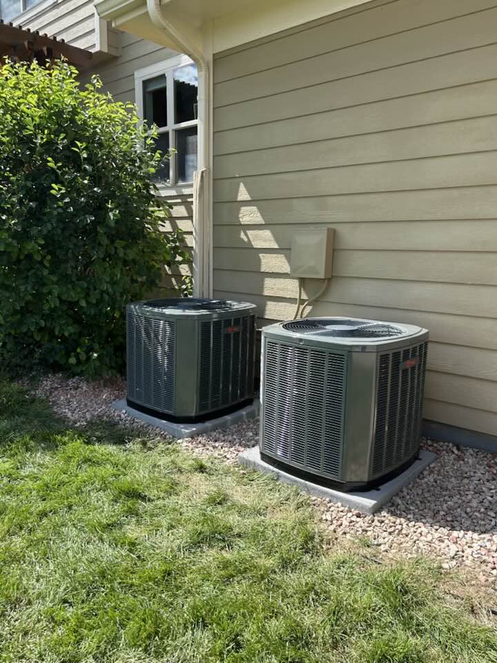 AC units installed outside a Colorado home