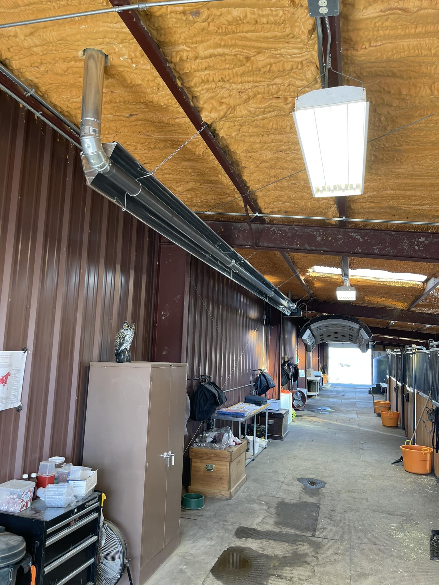 Radiant floor heating panel installation